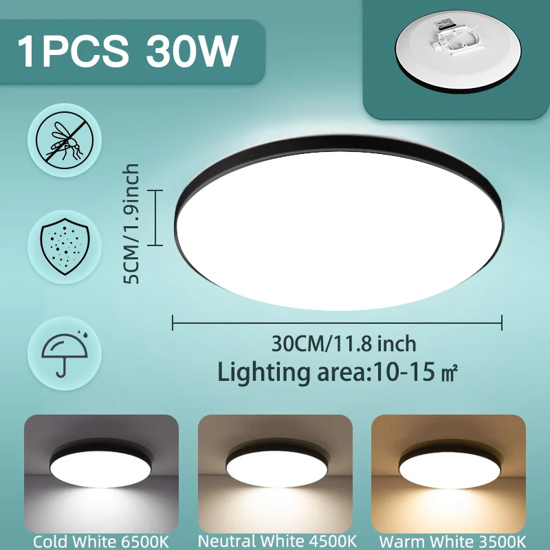 Led Ceiling Lights 220V Led Ceiling Lamp 18W 30W 40W 50W Lighting for Living Room Led Lights Fixture Modern Home Decoration