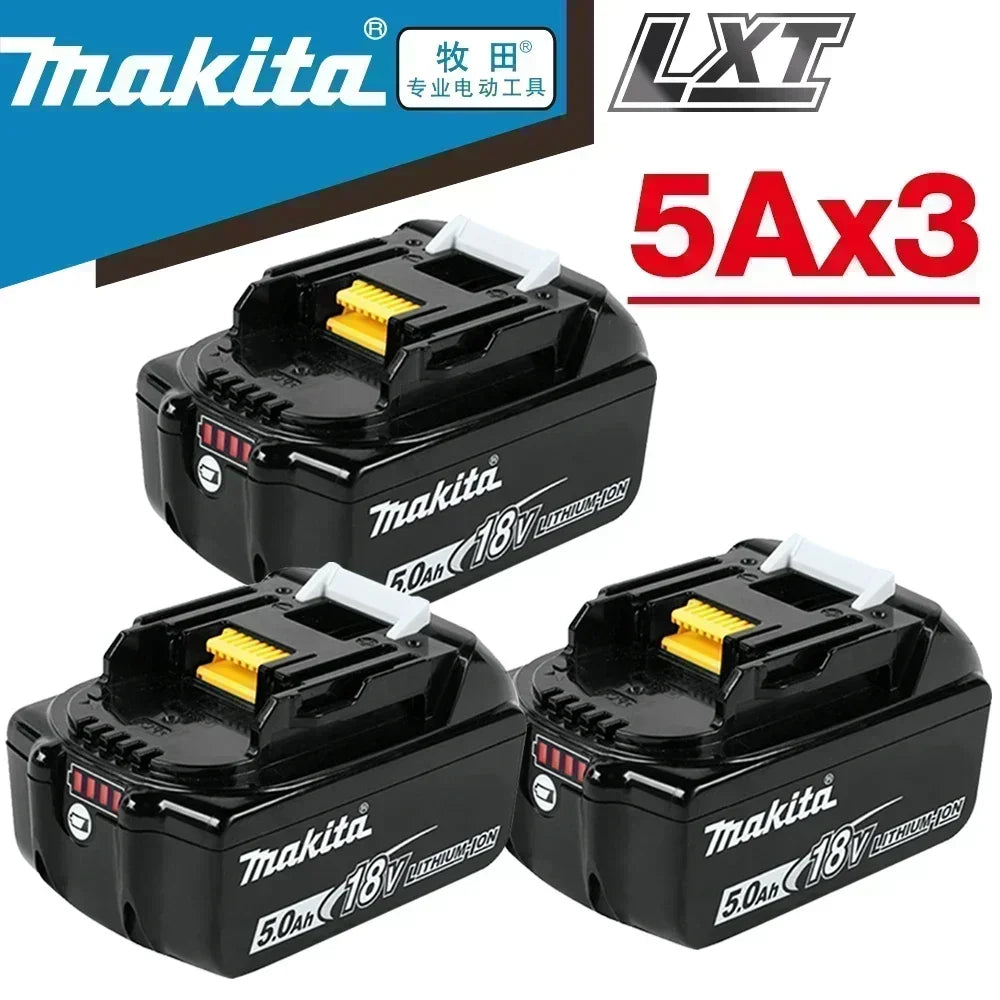 18V Makita Genuine Battery, LED Display Rechargeable Tool Battery for Makita LXT Series Power Tool Battery & Charger