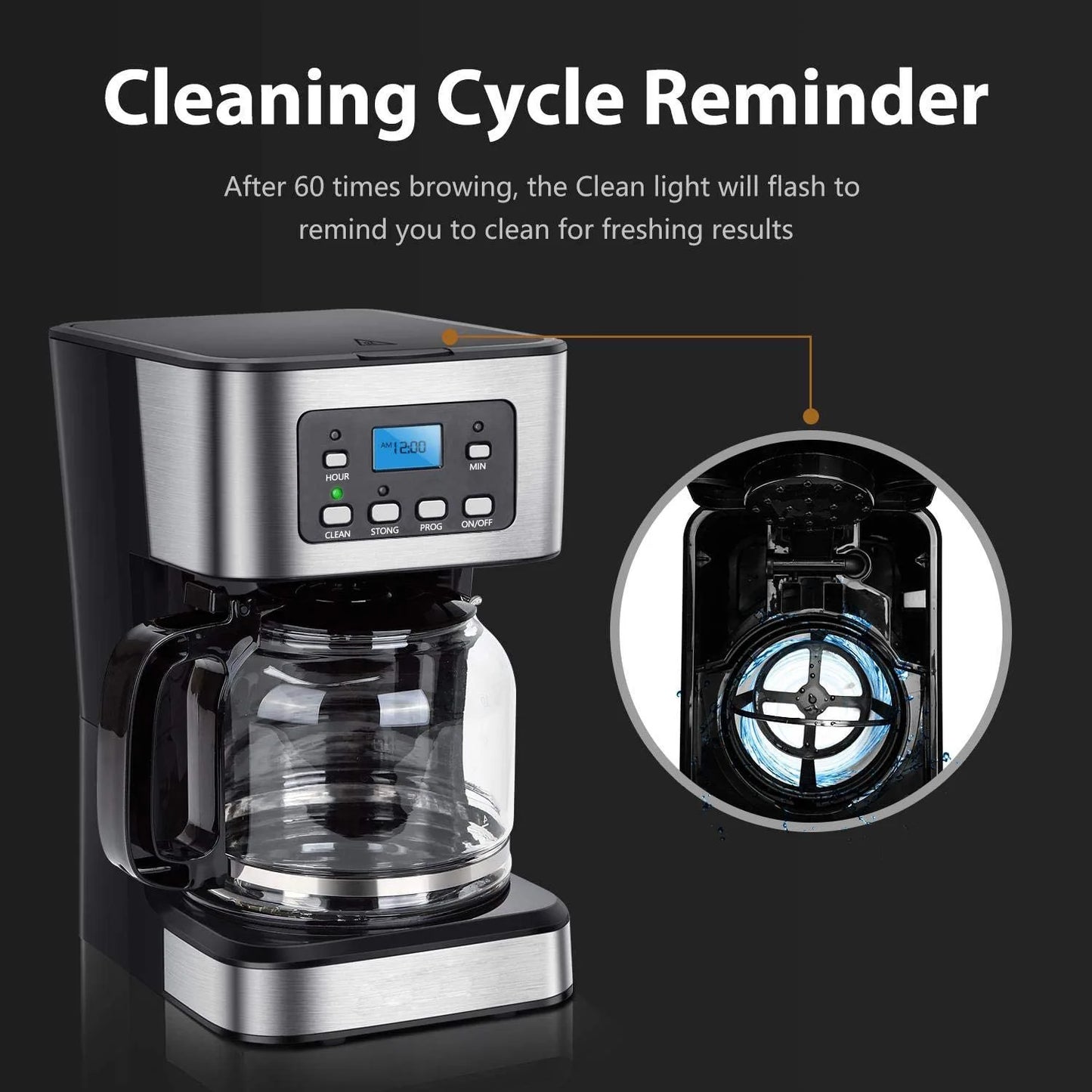 XEOLEO Automatic Coffee Machine Drip Cafe Maker 1.5L Glass Kettle American Espresso Coffee Maker Keep Warm Tea Pot Boiler