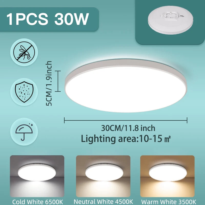 Led Ceiling Lights 220V Led Ceiling Lamp 18W 30W 40W 50W Lighting for Living Room Led Lights Fixture Modern Home Decoration