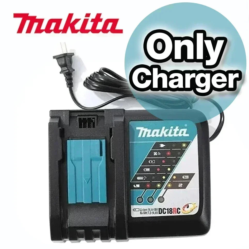 18V Makita Genuine Battery, LED Display Rechargeable Tool Battery for Makita LXT Series Power Tool Battery & Charger