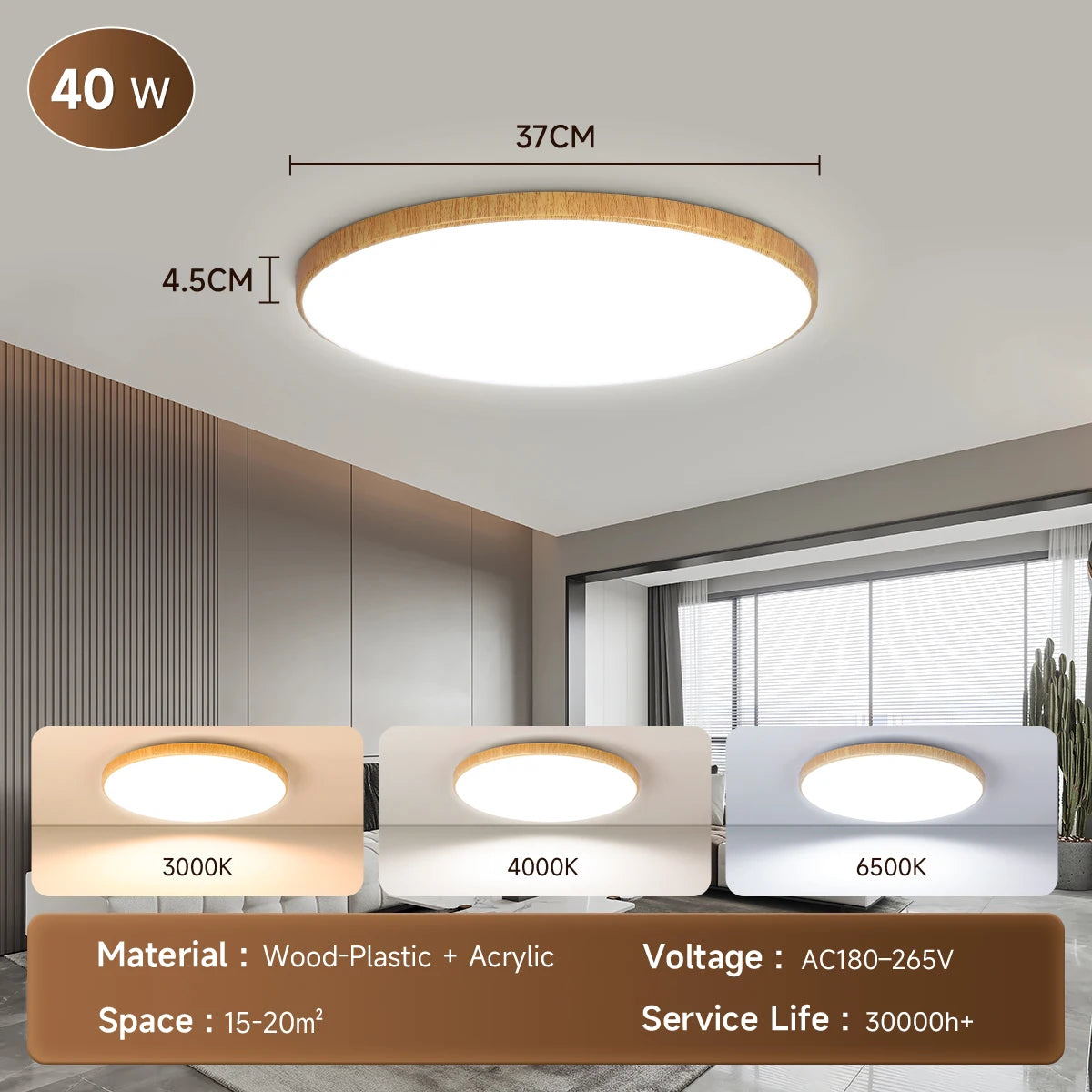 Led Ceiling Lights 220V Led Ceiling Lamp 18W 30W 40W 50W Lighting for Living Room Led Lights Fixture Modern Home Decoration