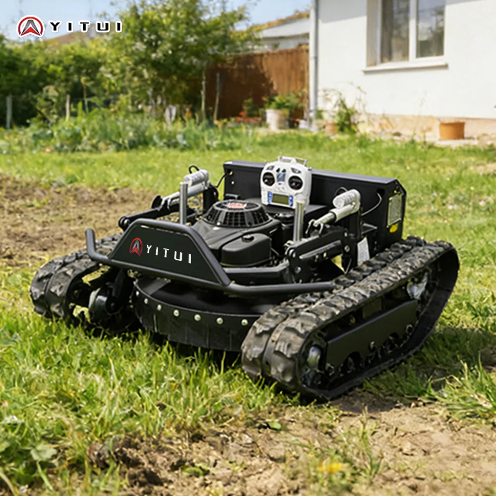 Personalized Customized Ce Epa All Terrain Lawn Mowing Robot With Rubber Tracks And Multi Functional Remote Control