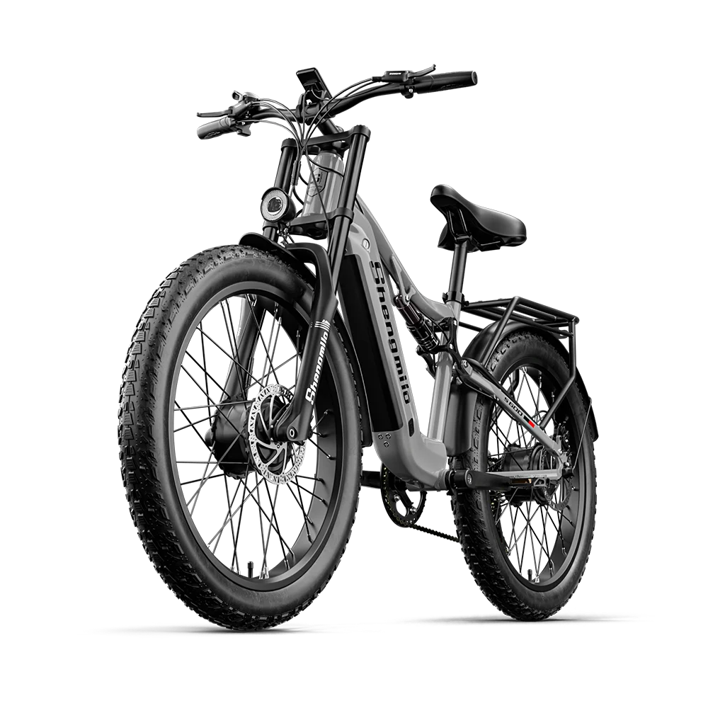 Shengmilo S600 Electric Bicycle Men's E-Mountain ebike with Two Motor, 48V840WH Battery,26" Fat Tire Adult Electric Bike