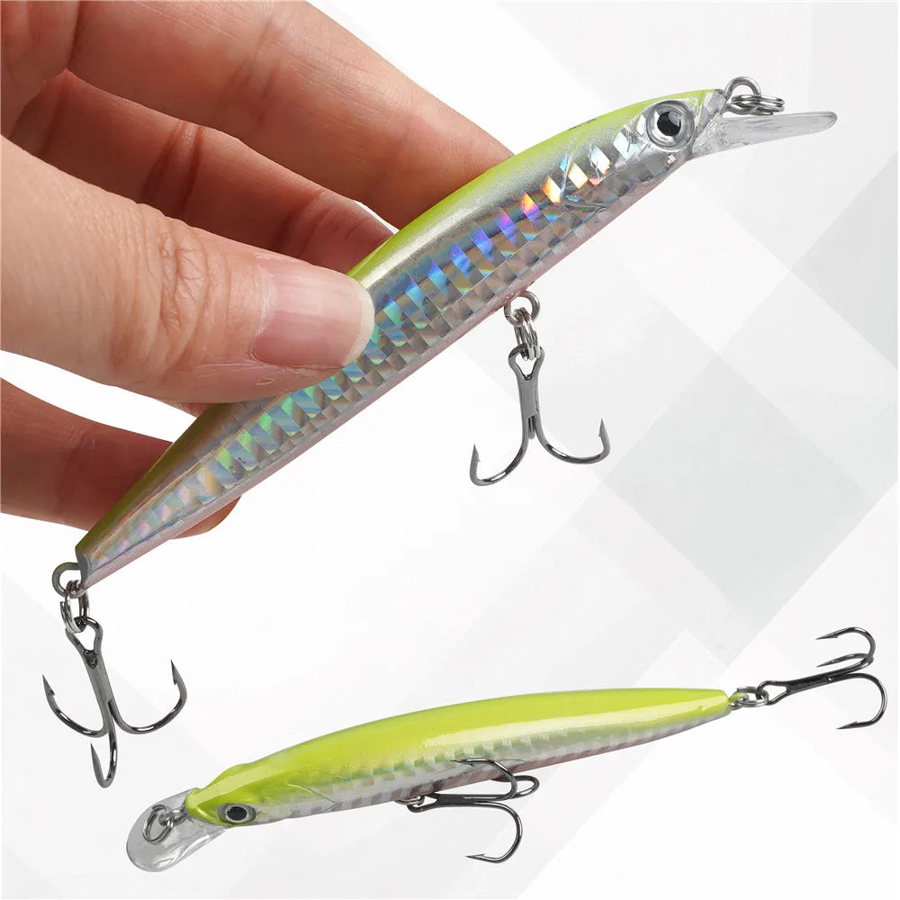 8pcs Minnow Lures for Bass Jerkbait Crankbaits Fishing Hard Baits Swimbaits Pencil Artificial bait Trout lure Fishing Equipment