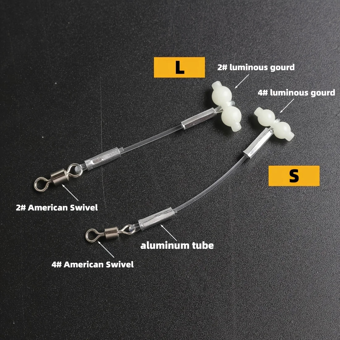 5pcs Luminous Gourd Balance Bracket, Gourd Swivel Connector, Sea Fishing DIY Fishing Group, Fishing Supplies, Fishing Small Acce