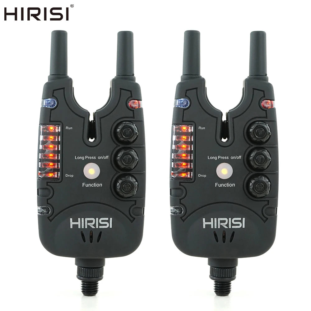 Hirisi Carp Fishing Bite Alarm with Adjustable Volume, Tone, Sensitivity & LED Indicator - Essential Fishing Accessory B150