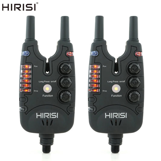 Hirisi Carp Fishing Bite Alarm with Adjustable Volume, Tone, Sensitivity & LED Indicator - Essential Fishing Accessory B150
