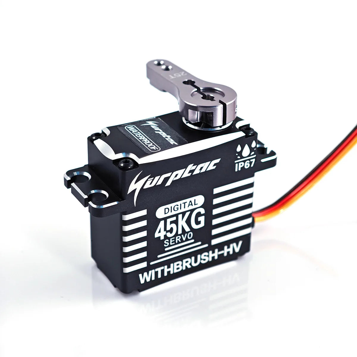 8.4V 35kg 45kg 50kg.cm 76g  Coreless Motor High Torque Servo Steel Gear All CNC Case Waterproof For Helicopter RC Car Model