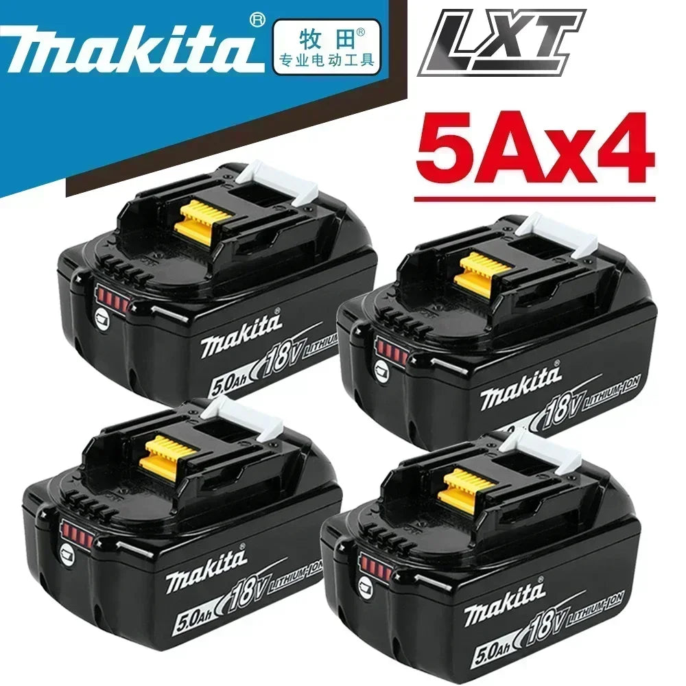 18V Makita Genuine Battery, LED Display Rechargeable Tool Battery for Makita LXT Series Power Tool Battery & Charger