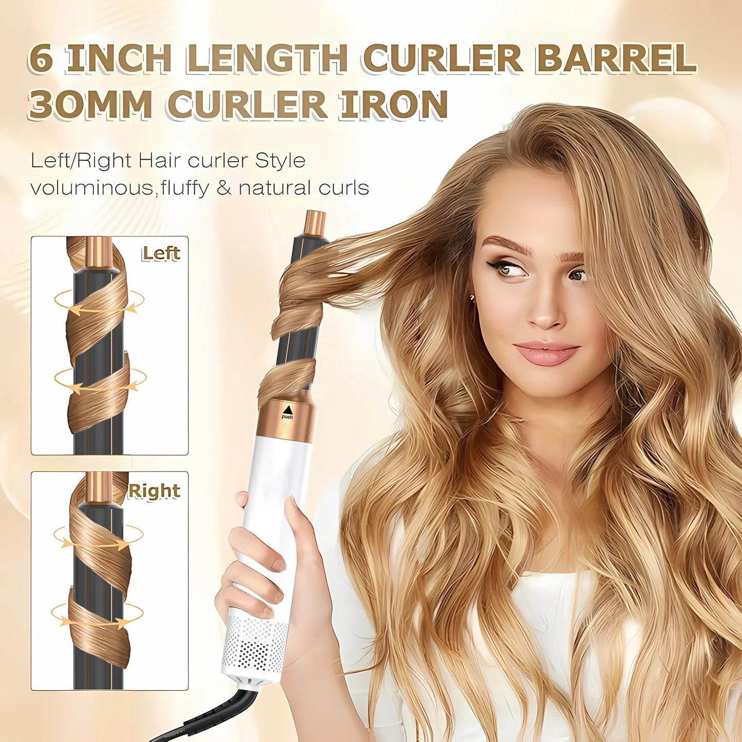 Professional 5 in 1 Hair Dryer Hot Air Comb Curler For Dyson Airwrap Hair Dryer Styling Tool Hair Straightener Hairdressing Tool