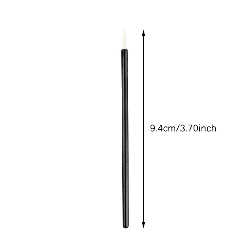 50/100pcs Makeups Eyeliner Brushes Fine Fiber Head Applicator Wand Extensions Cosmetic Brush With Cap Professional Makeup Tools