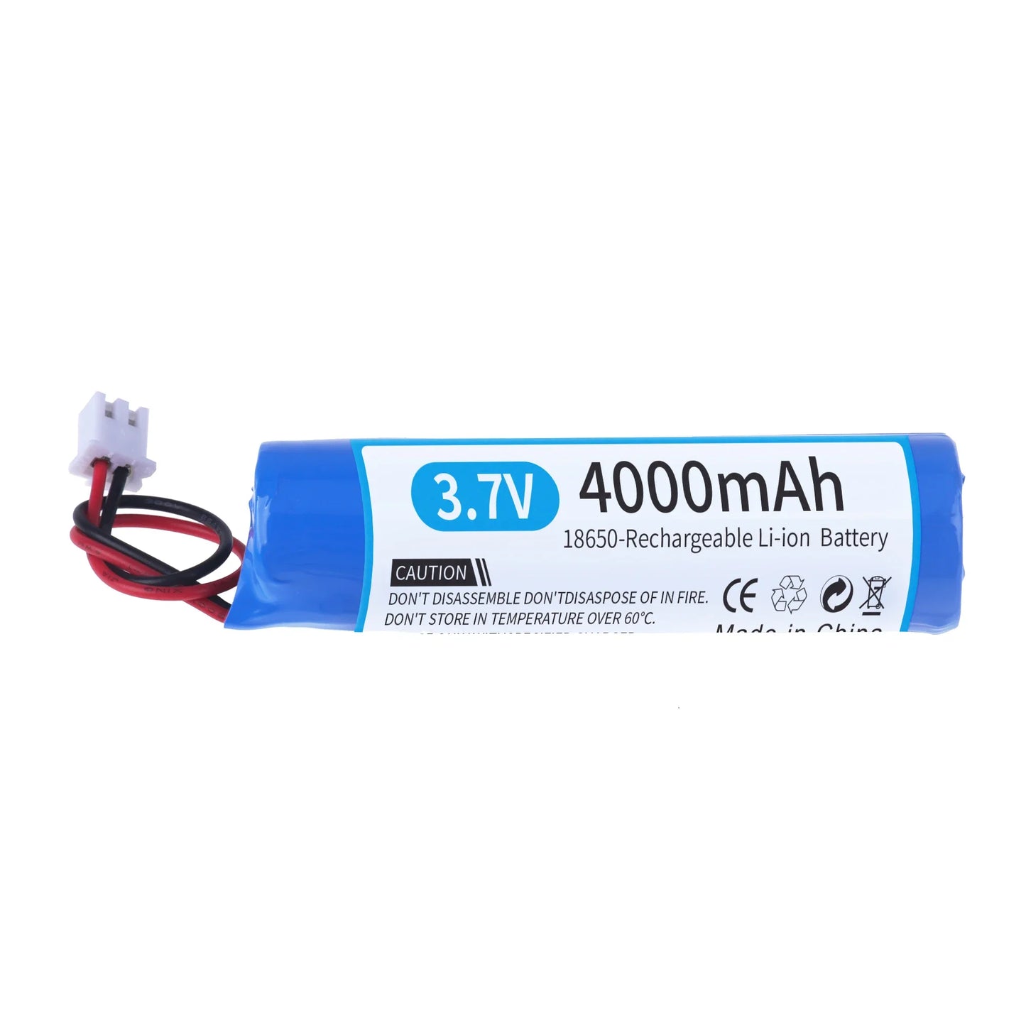 3.7v 7.4v 12v 18650 Li-ion battery 3000mAh 6000mAh 8000mah 9000mAh 12000mAh with PCB protection XH 2.54 2P Plug