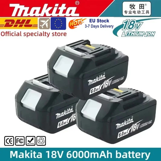 18V Makita Genuine Battery, LED Display Rechargeable Tool Battery for Makita LXT Series Power Tool Battery & Charger