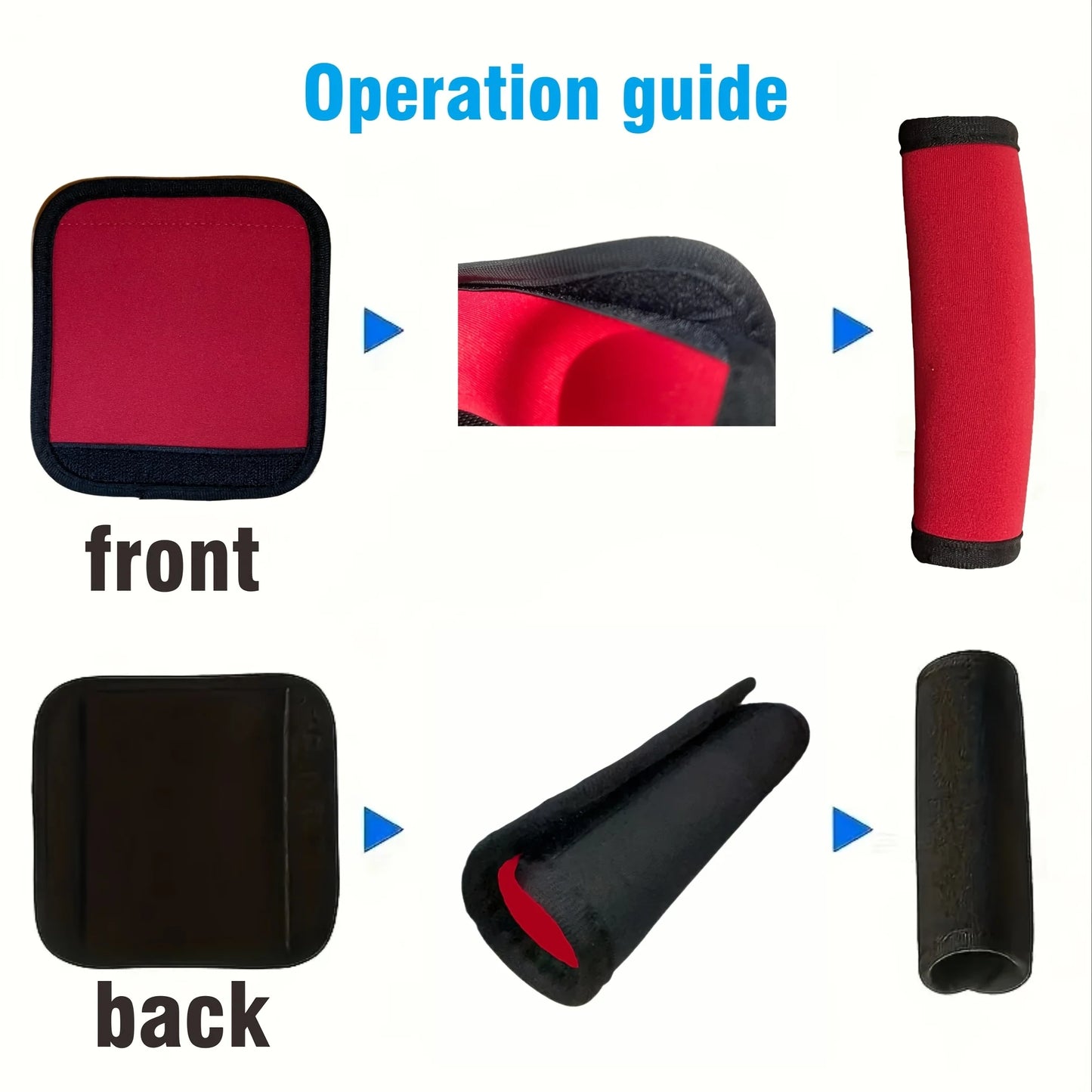 Speakers Handle Grip Wristband | Red Fabric, Durable & Comfortable, for Car Stereo Speakers Accessory | Durable Handle Grip