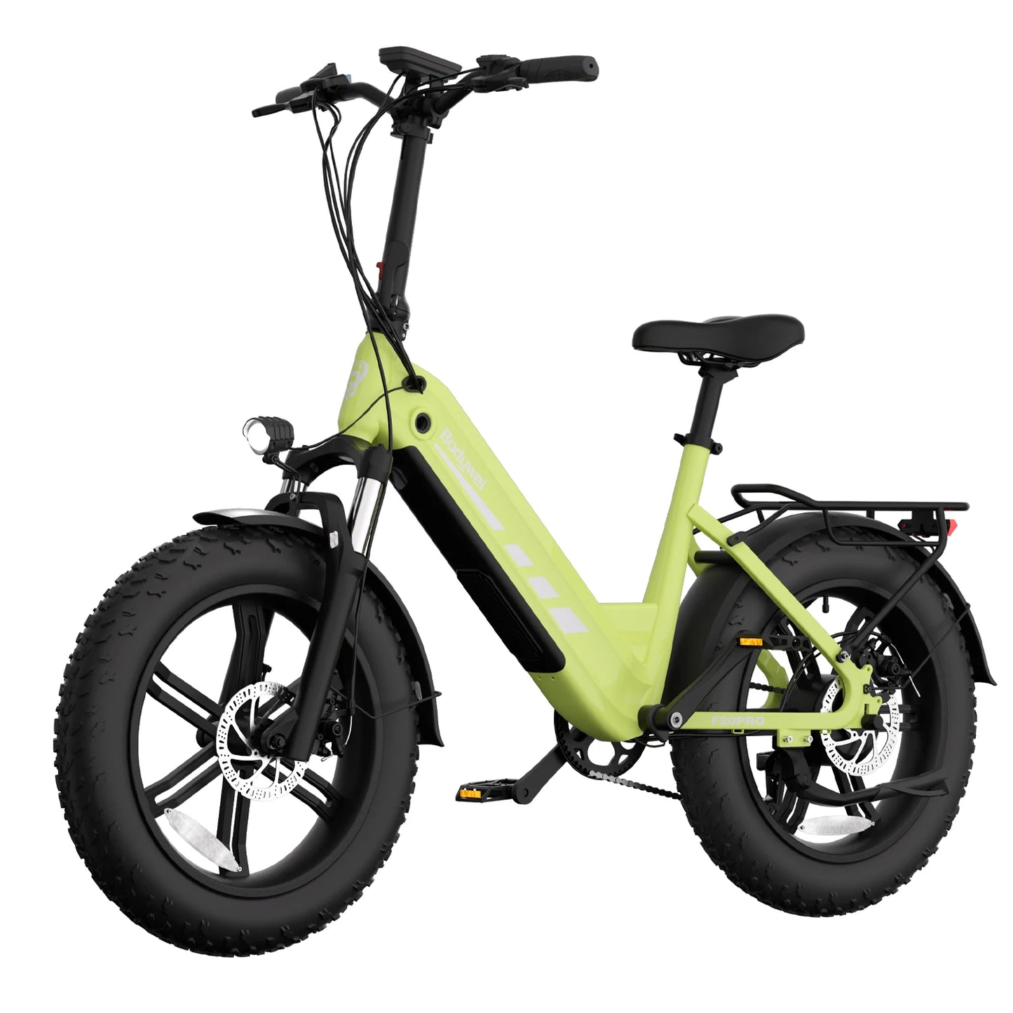 Fat Tire E-Bike Electric Bicycle 750W BAFANG Motor Torque Sensor, 48V 18Ah Battery, 20 Inch Off-Road Electric Bike for Adult