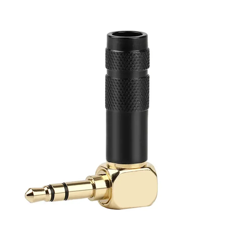 Jack 3.5mm 90 Degree For Soldering 1/8" 3 4 Pole Earphone Plug Audio Connector Right Angle Gold Plated 3.5 Consumer Electronics