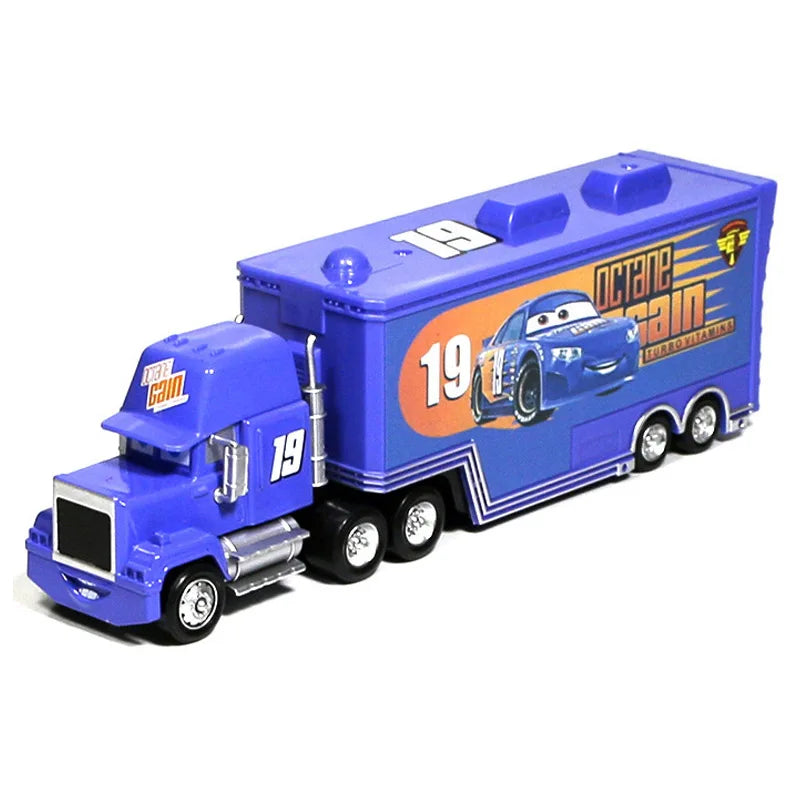Disney Pixar mack Cars truck Racing 2 3 1 Toy Lightning McQueen Cruz Ramirez diecast Metal trailer Model lorry Children kid Gift