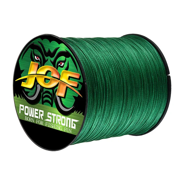 JOF 4 Braided x4 Strands 300M 100M Fly Fishing Line Multifilament Wire Pesca  10-85LB  Carp Sea Saltwater Weave Extreme Japan