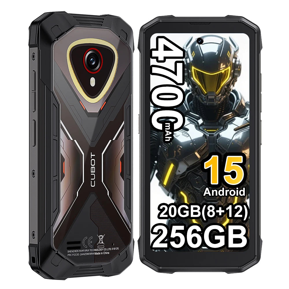 Cubot KingKong Mini 4 Android 15 Rugged Smartphone , 4.7-Inch Display, 90Hz, 4700mAh, 6GB+128GB,8GB+256GB NFC 48MP Camping Light