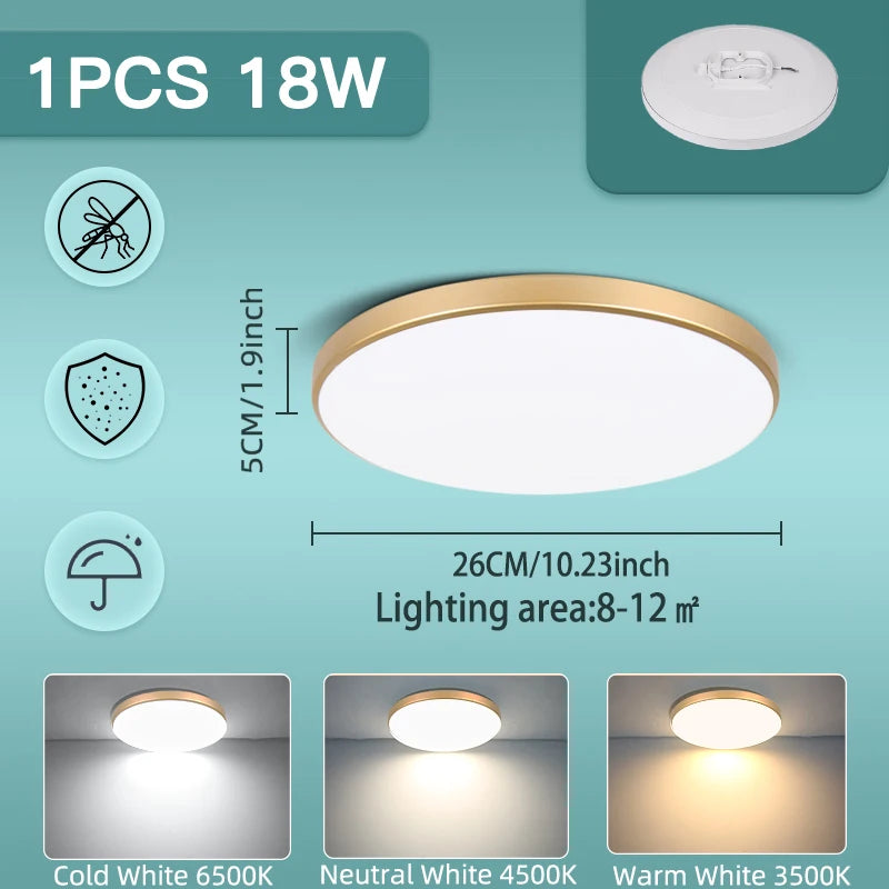Led Ceiling Lights 220V Led Ceiling Lamp 18W 30W 40W 50W Lighting for Living Room Led Lights Fixture Modern Home Decoration