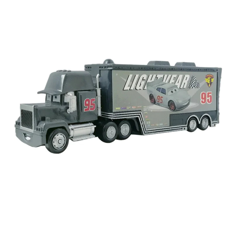 Disney Pixar mack Cars truck Racing 2 3 1 Toy Lightning McQueen Cruz Ramirez diecast Metal trailer Model lorry Children kid Gift