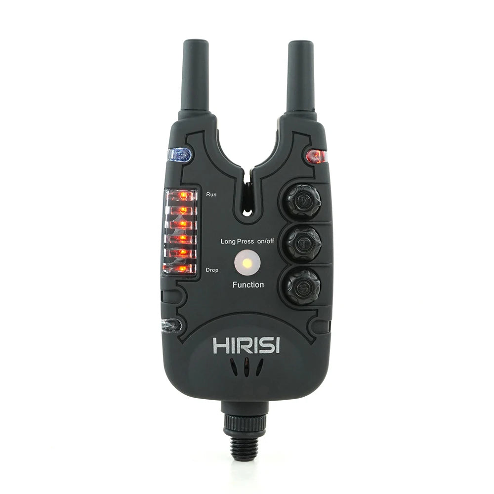 Hirisi Carp Fishing Bite Alarm with Adjustable Volume, Tone, Sensitivity & LED Indicator - Essential Fishing Accessory B150