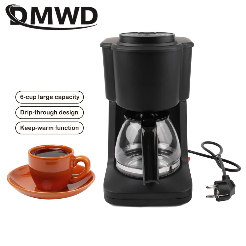 110V/220V Fully Automatic Drip Coffee Maker Multifunctional American Coffee Machine Tea Boiler Espresso Maker For Home Office