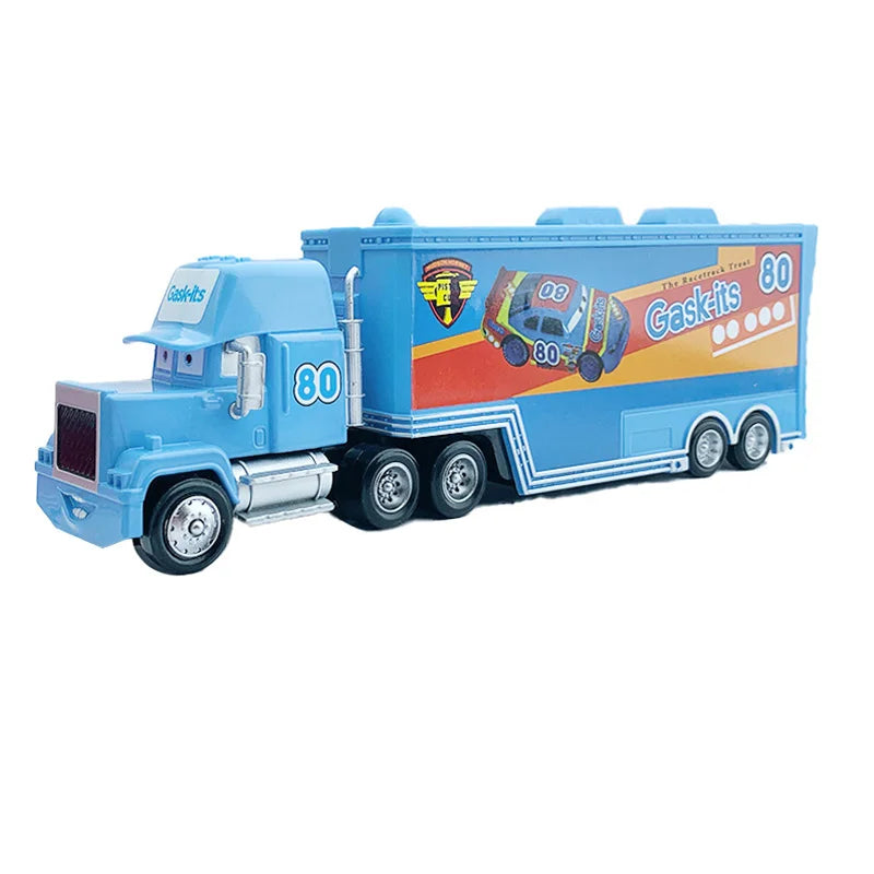 Disney Pixar mack Cars truck Racing 2 3 1 Toy Lightning McQueen Cruz Ramirez diecast Metal trailer Model lorry Children kid Gift