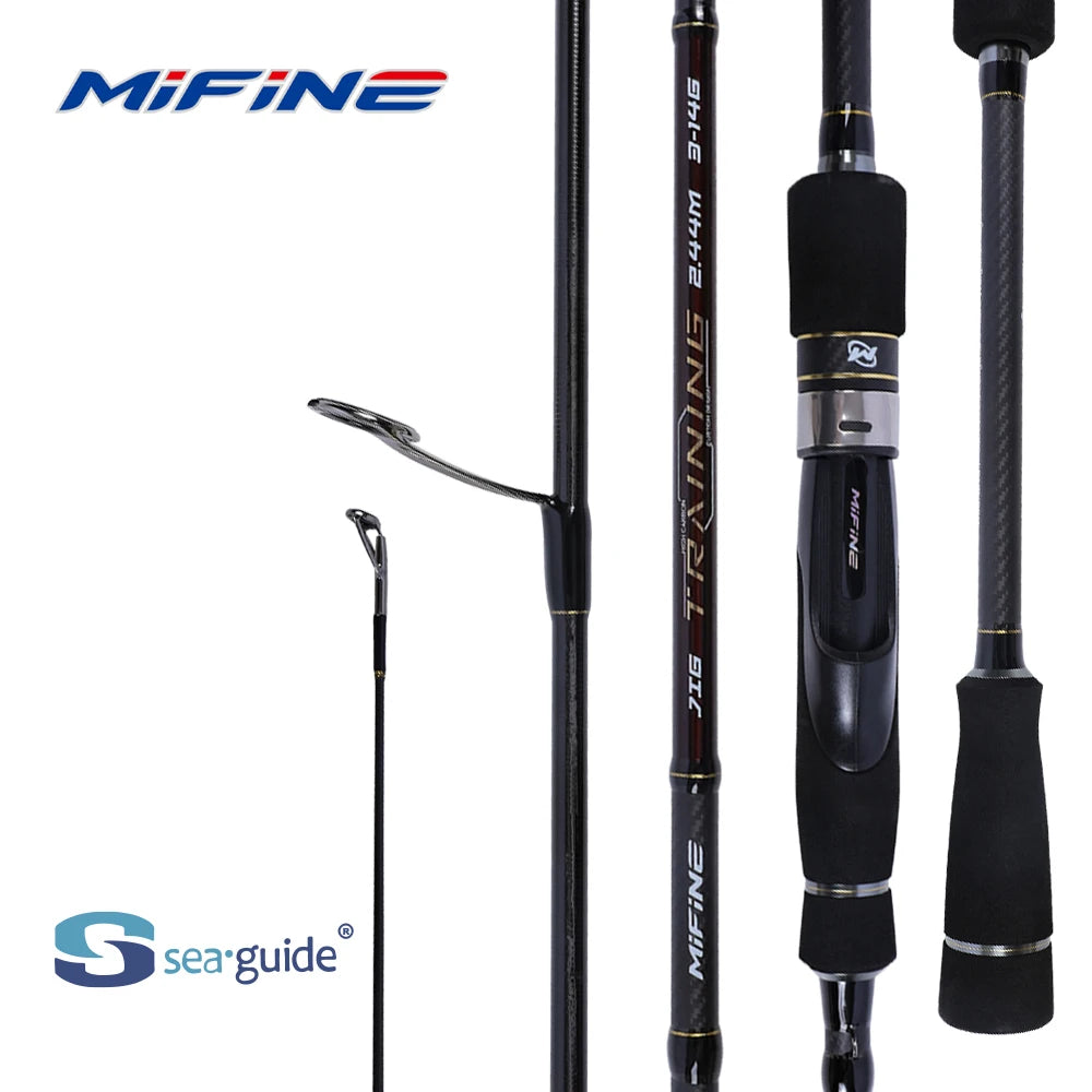 MIFINE JIG TRAINING Fishing Rod 3-14g/5-21G/ 7-28g/10-42g/12-56g/20-85g Zander Pike Bass Perch Spinning Rod Fast Hollow Tips