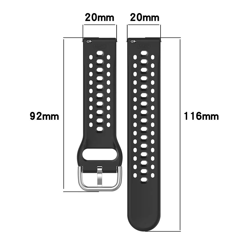 Original Silicone Watchband For Huami Amazfit Active 2 Sport Strap Breathable Bracelet Correa Amazfit Active2 Square Accessories