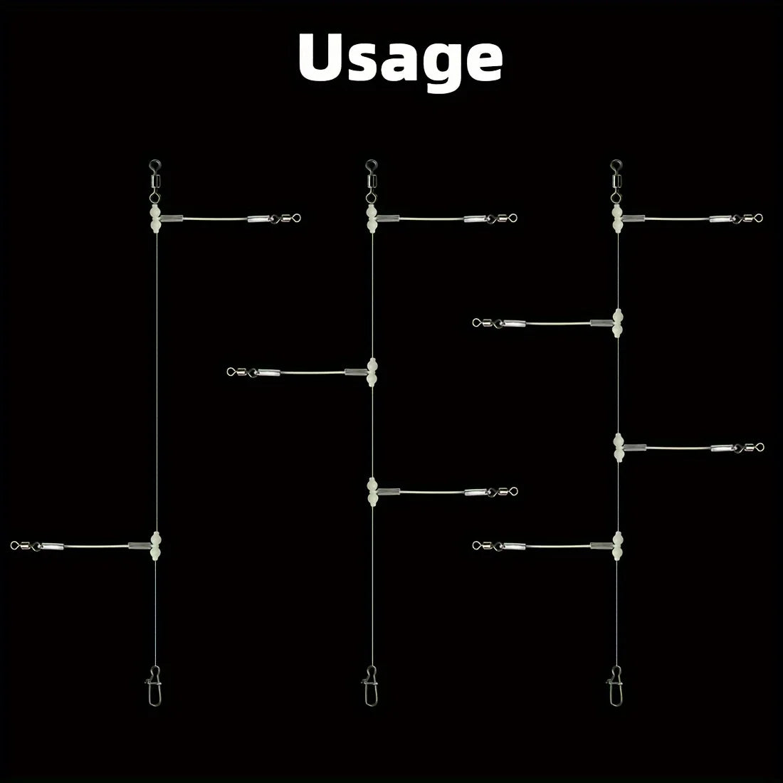 5pcs Luminous Gourd Balance Bracket, Gourd Swivel Connector, Sea Fishing DIY Fishing Group, Fishing Supplies, Fishing Small Acce