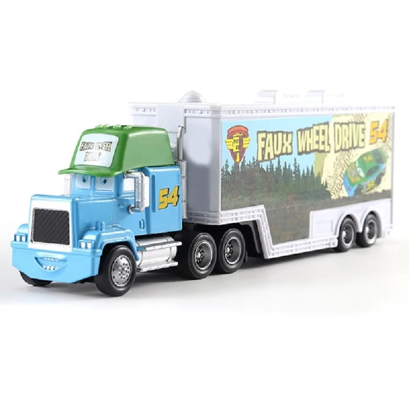 Disney Pixar mack Cars truck Racing 2 3 1 Toy Lightning McQueen Cruz Ramirez diecast Metal trailer Model lorry Children kid Gift