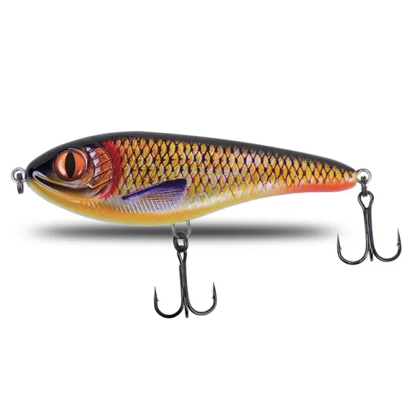 TSUYOKI Musky Jerkbaits Slow Sinking Slider Lures 90mm/105mm Loud Sound Crankbaits Westin Lure Jerkbait Fishing for Pike Walleye