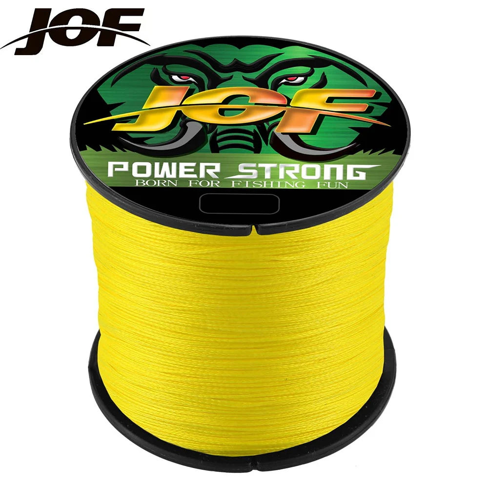 JOF 4 Braided x4 Strands 300M 100M Fly Fishing Line Multifilament Wire Pesca  10-85LB  Carp Sea Saltwater Weave Extreme Japan