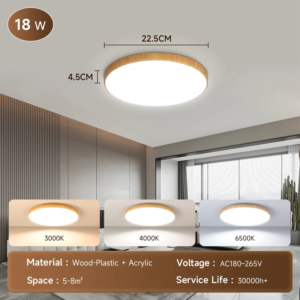 Led Ceiling Lights 220V Led Ceiling Lamp 18W 30W 40W 50W Lighting for Living Room Led Lights Fixture Modern Home Decoration