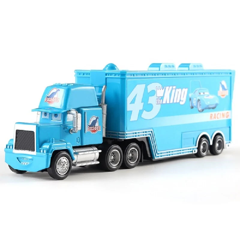 Disney Pixar mack Cars truck Racing 2 3 1 Toy Lightning McQueen Cruz Ramirez diecast Metal trailer Model lorry Children kid Gift