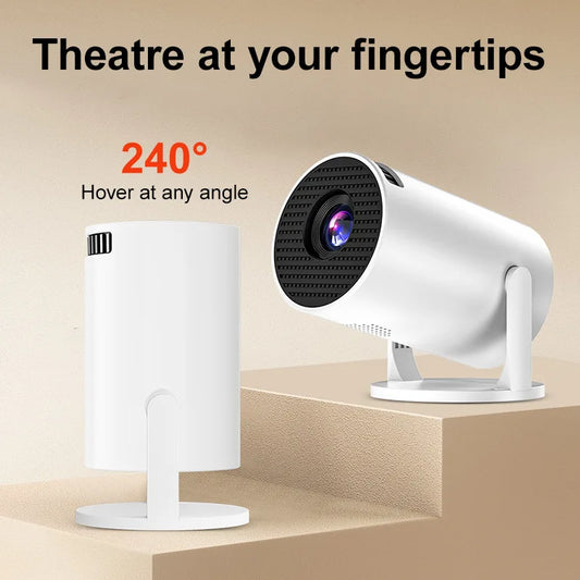 Full HD 1080P HY300 Portable Projector 270 Degree Rotation Technology Multi-device Compatibility USB HDMI Input Video Projective
