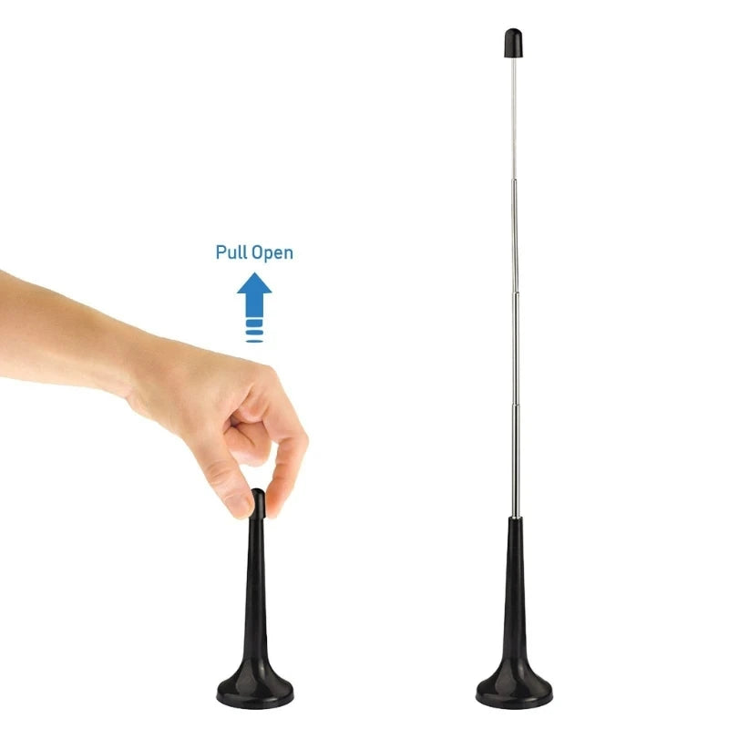 DAB FM Antennas High Gains 75ohm FM Telescopic Antennas with 3 Adapter Indoor FM Radio Antennas for Home Stereo Receiver