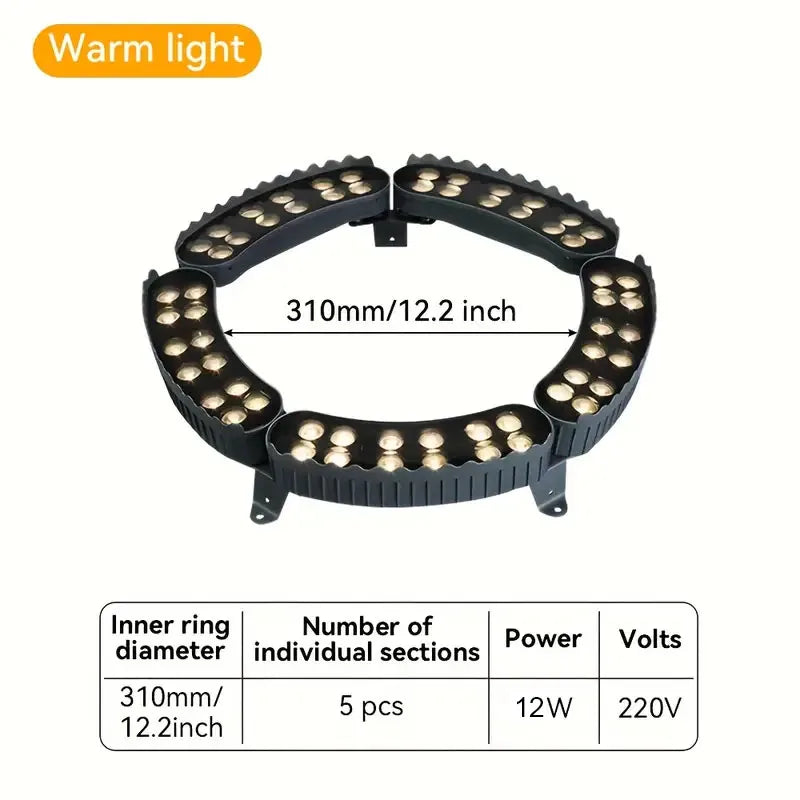 5PCS Outdoor Tree Hugging Lights  IP65 Waterproof LED Wall Washer Aluminum AC220V Lawn Spot Lights for Garden Yard Night Decora