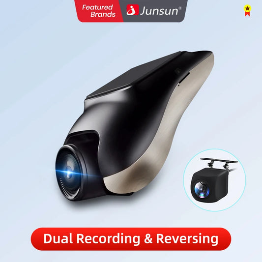 Junsun New 1080P dashcam ADAS Mini Car DVR 120°FOV Auto Video Recorder Hidden Type Dash Cam for Android Support Rear Parking