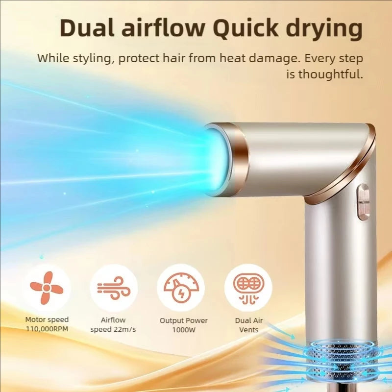 5 in 1 Hair Dryer Brush Brushless High Speed Hair Dryer with Diffuser Ionic Blow Dryer Hot Air Styling Comb Auto Hair Curler