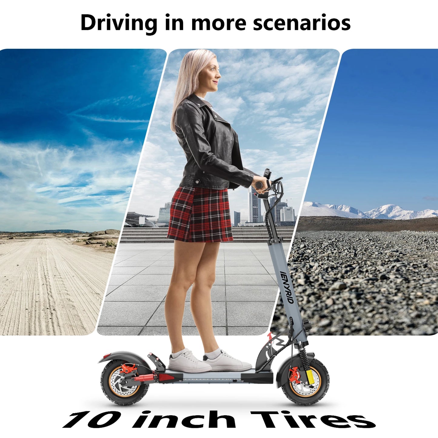 iENYRID A1 Electric Scooter,800W Powerful Motor Max Speed 45KM, Max Mileage 20-30KM New City Mobility E-Scooter 3-7 Days Deliver