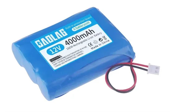 3.7v 7.4v 12v 18650 Li-ion battery 3000mAh 6000mAh 8000mah 9000mAh 12000mAh with PCB protection XH 2.54 2P Plug