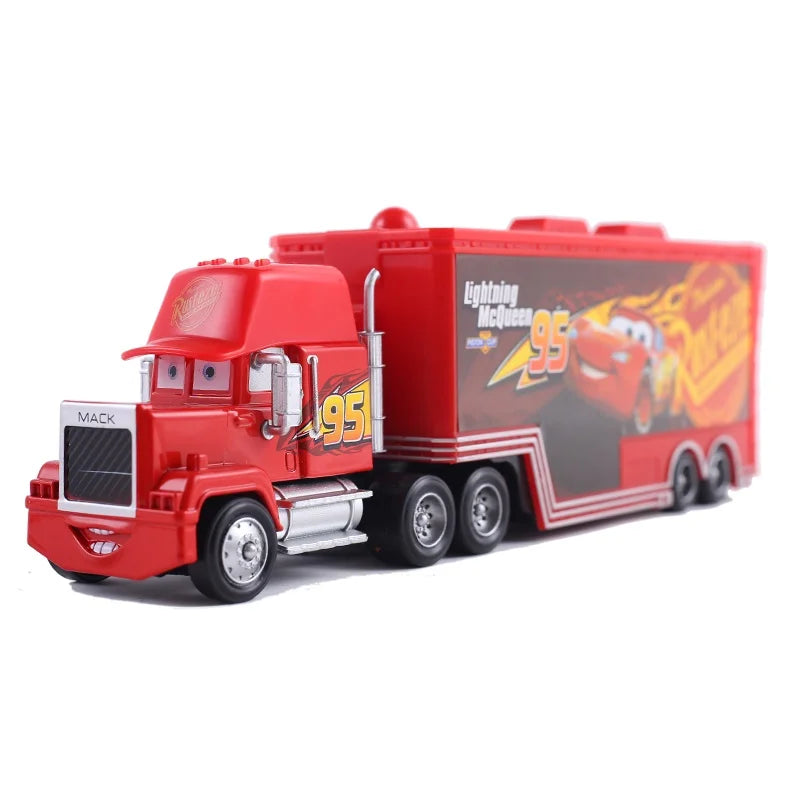 Disney Pixar mack Cars truck Racing 2 3 1 Toy Lightning McQueen Cruz Ramirez diecast Metal trailer Model lorry Children kid Gift