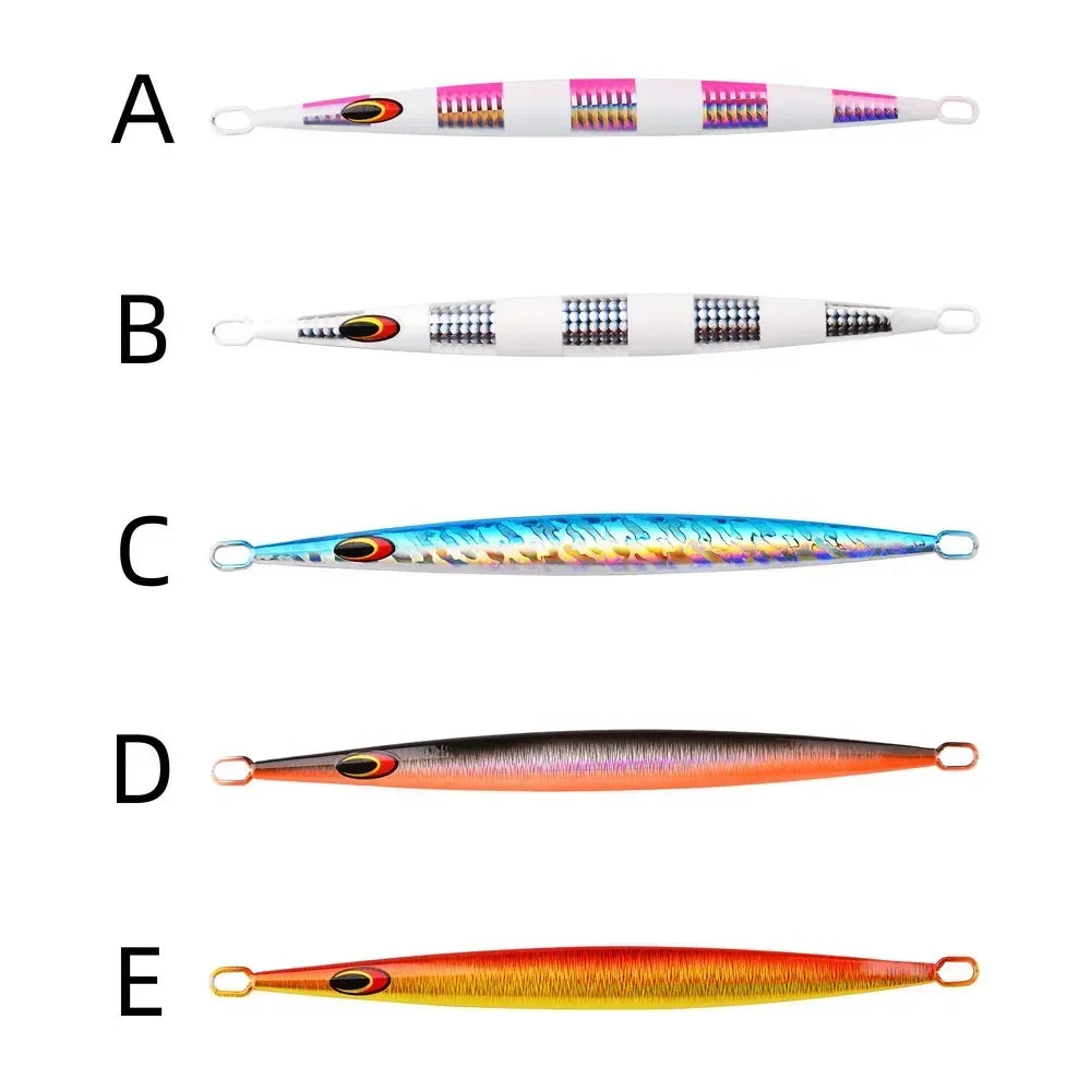 1PC 80g 100g 150g 200g Saltwater Metal Jigs Deep Sea Fishing Lure Vertical Speed Jigs