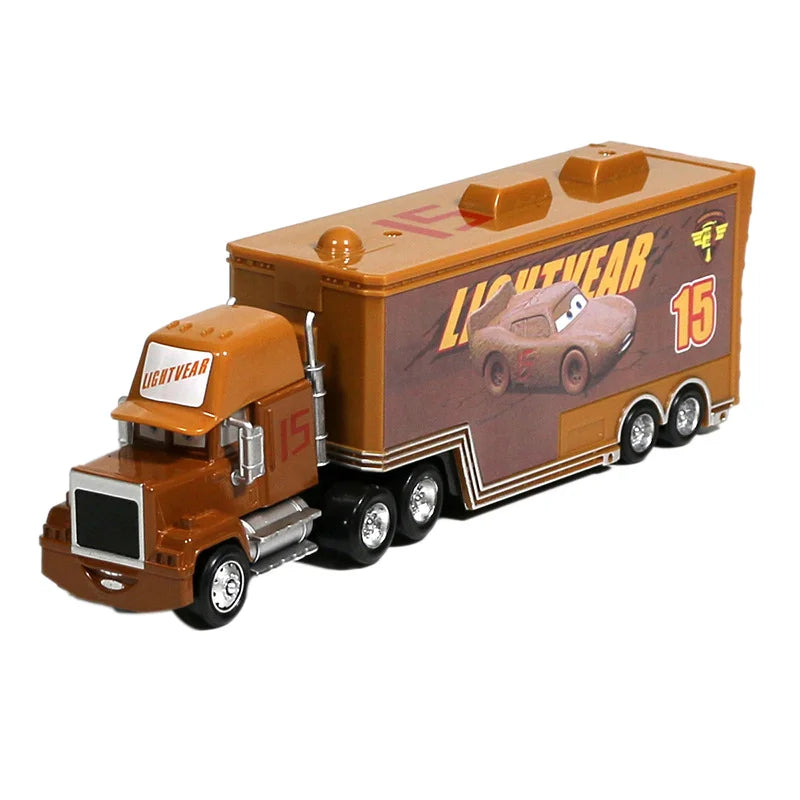 Disney Pixar mack Cars truck Racing 2 3 1 Toy Lightning McQueen Cruz Ramirez diecast Metal trailer Model lorry Children kid Gift