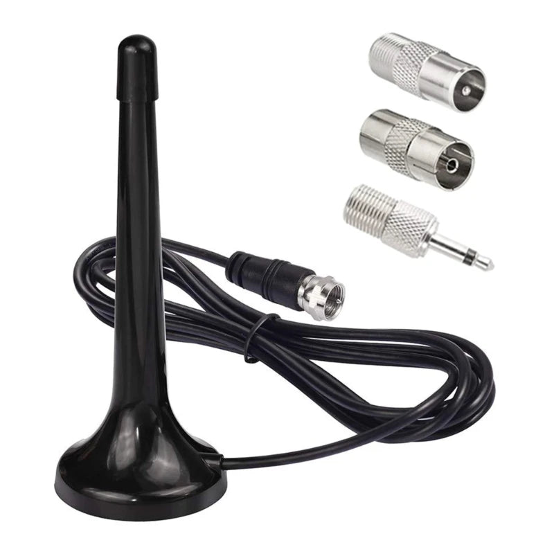 DAB FM Antennas High Gains 75ohm FM Telescopic Antennas with 3 Adapter Indoor FM Radio Antennas for Home Stereo Receiver