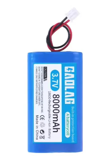 3.7v 7.4v 12v 18650 Li-ion battery 3000mAh 6000mAh 8000mah 9000mAh 12000mAh with PCB protection XH 2.54 2P Plug