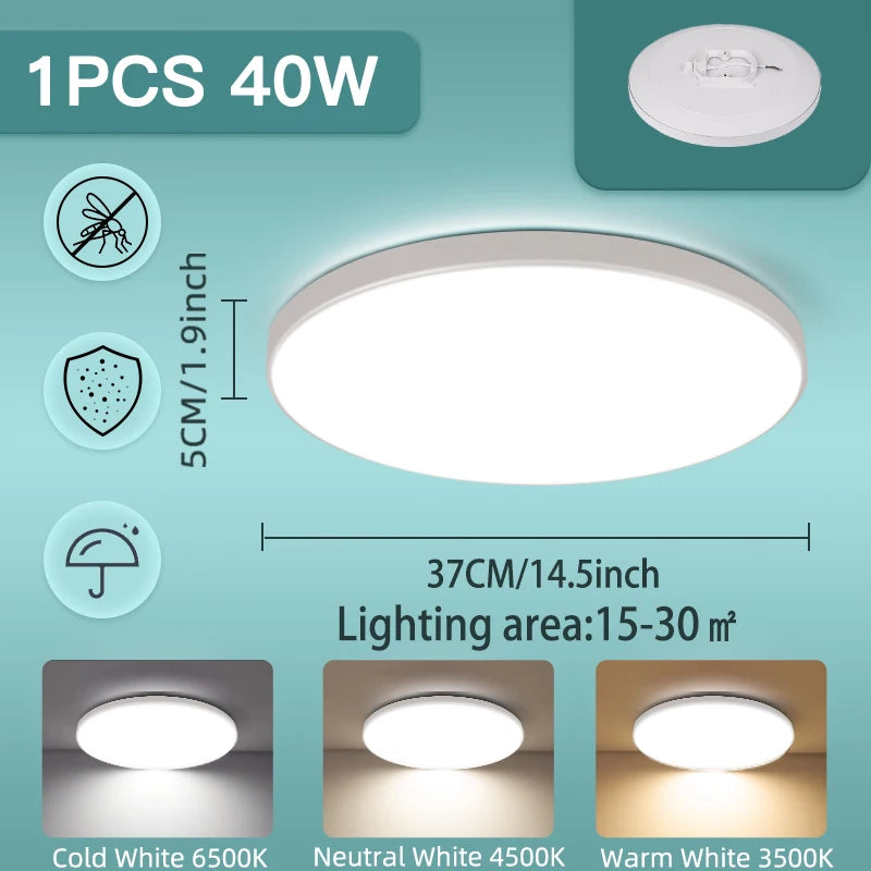 Led Ceiling Lights 220V Led Ceiling Lamp 18W 30W 40W 50W Lighting for Living Room Led Lights Fixture Modern Home Decoration